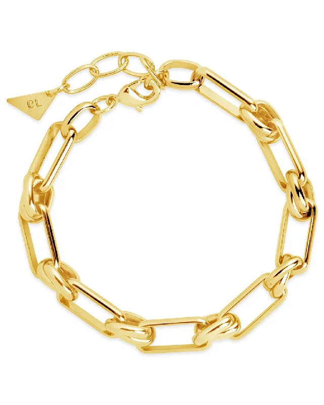 Daisy motif bangles-Wilma Chain Link Bracelet