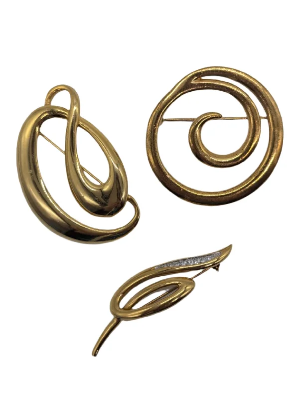 Flex pin brooch-Tiziano Trio Brooch Set