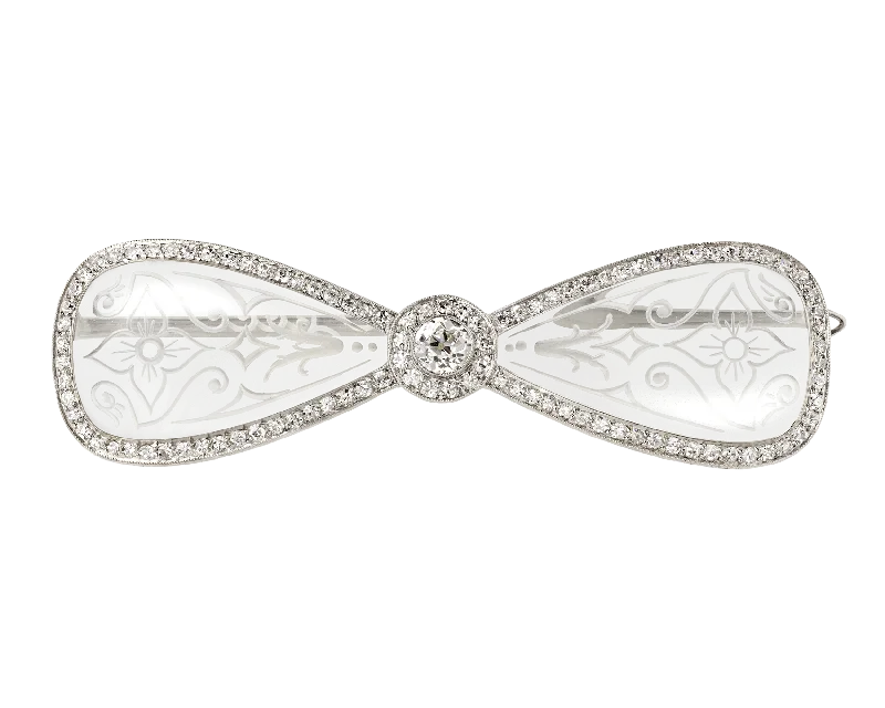 Spring clasp brooch-Cartier Art Deco Brooch