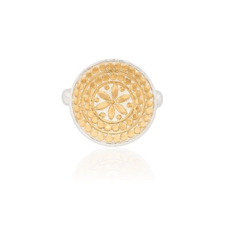 Reef knot rings-Anna Beck Gold Silver Classic Flower Dish Ring