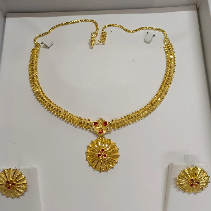 Citrine drop necklaces-Pari Art Jewellery Forming Necklace Set