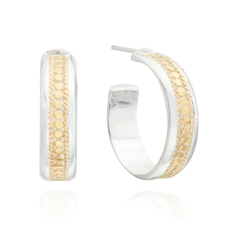 Twine bead earrings-Anna Beck Classic Wide Hoop Earrings