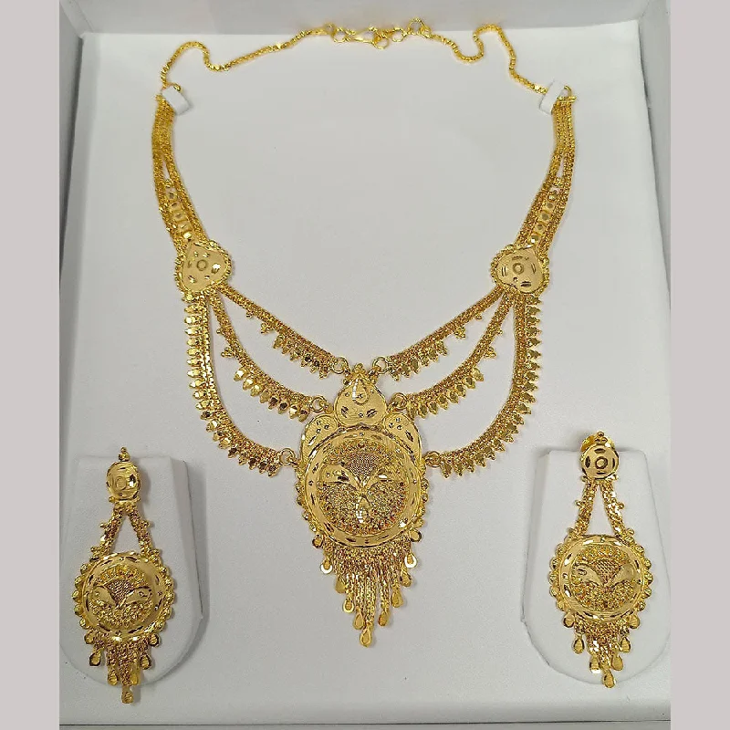 Citrine pendant necklaces-Pari Art Jewellery Forming Necklace Set