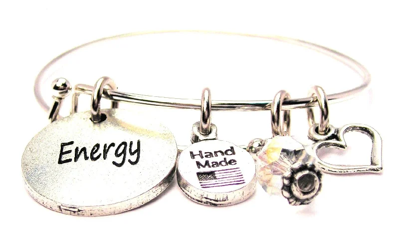 Dove feather bangles-Energy Bangle Bracelet