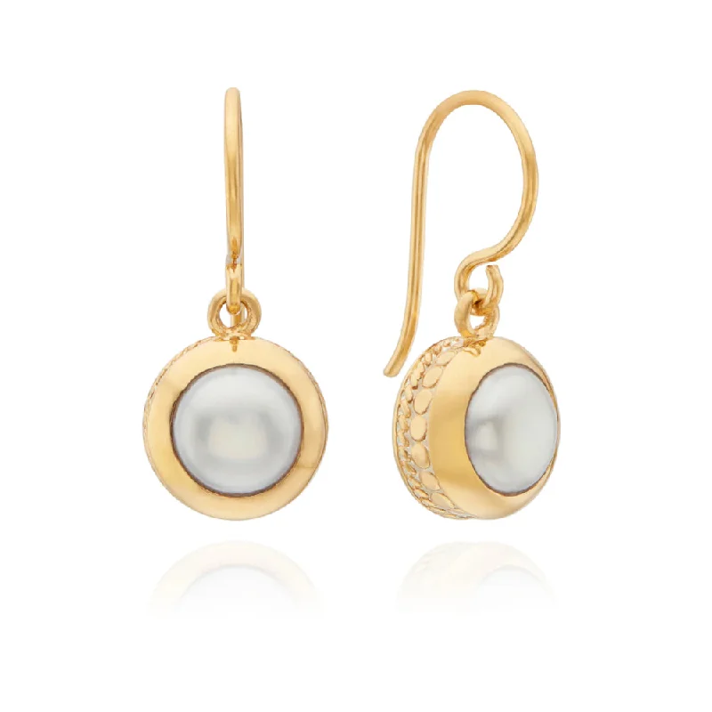 Multi-tier earrings-Anna Beck Pearl Drop Earrings