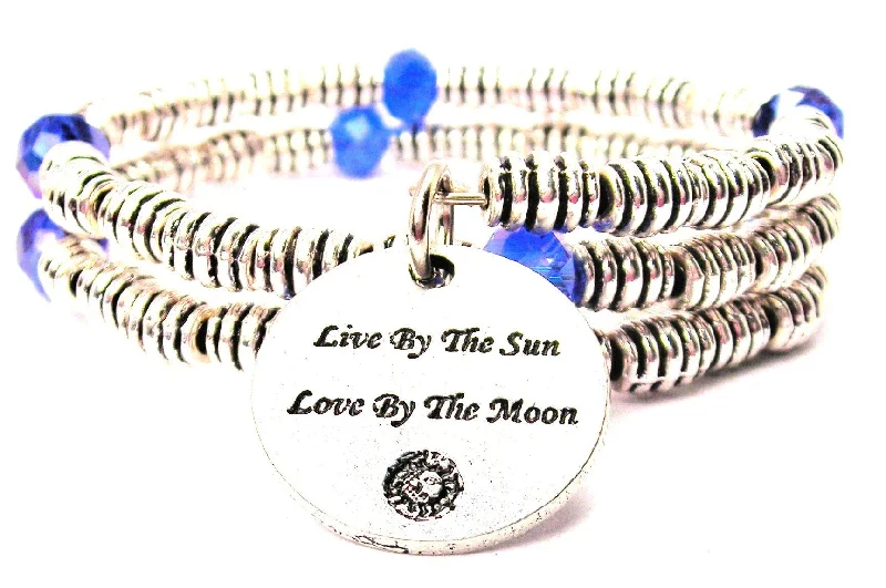 Flat knot bangles-Live By The Sun Love By The Moon Curly Coil Wrap Style Bangle Bracelet