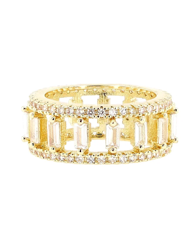 High shine rings-CZ Eternity Ring