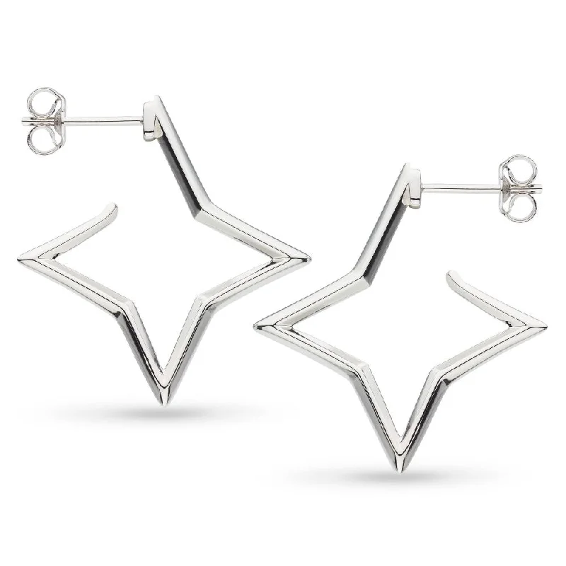 Bold hoop earrings-Kit Heath Celeste Astoria Star Outline Hoop Earrings