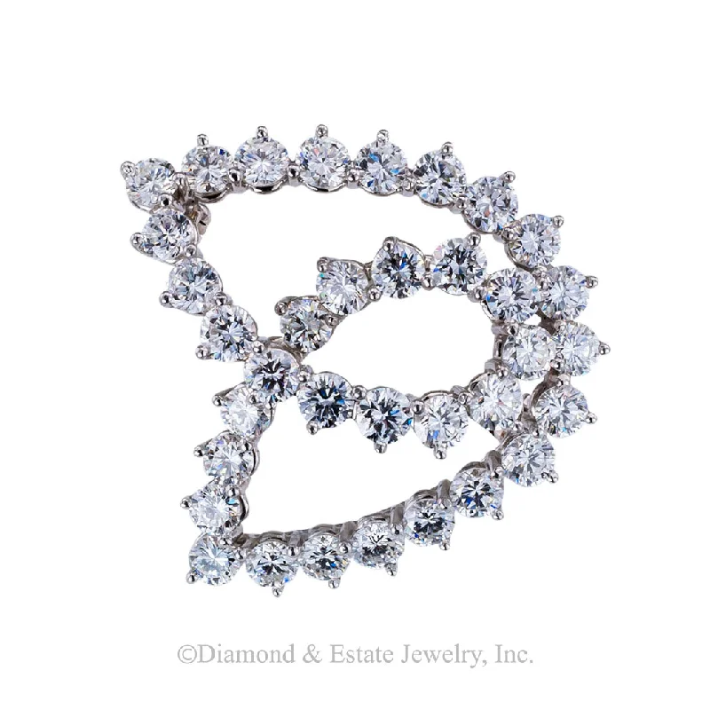 Small star brooch-Tiffany & Co Diamond Platinum Brooch