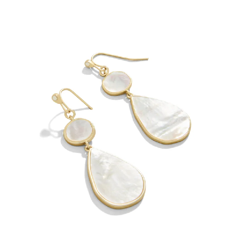 Vivid druzy earrings-Spartina Batina Earrings Mother-of-Pearl