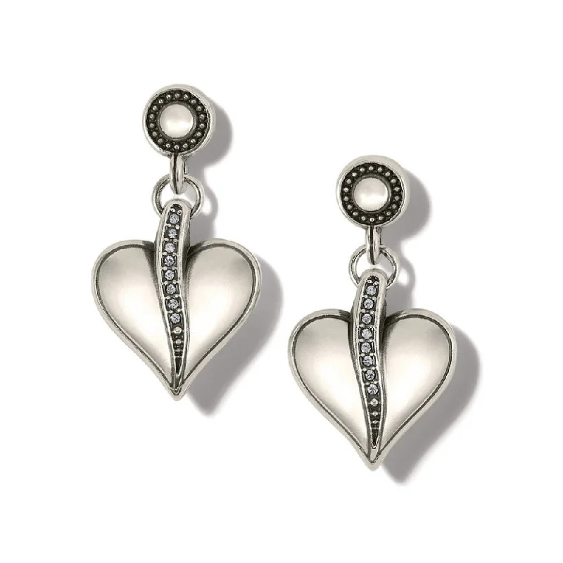 Light drop earrings-Brighton Precious Heart Post Drop Earrings