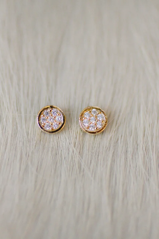 Bold cuff earrings-Matched Petite Circle Critter Studs