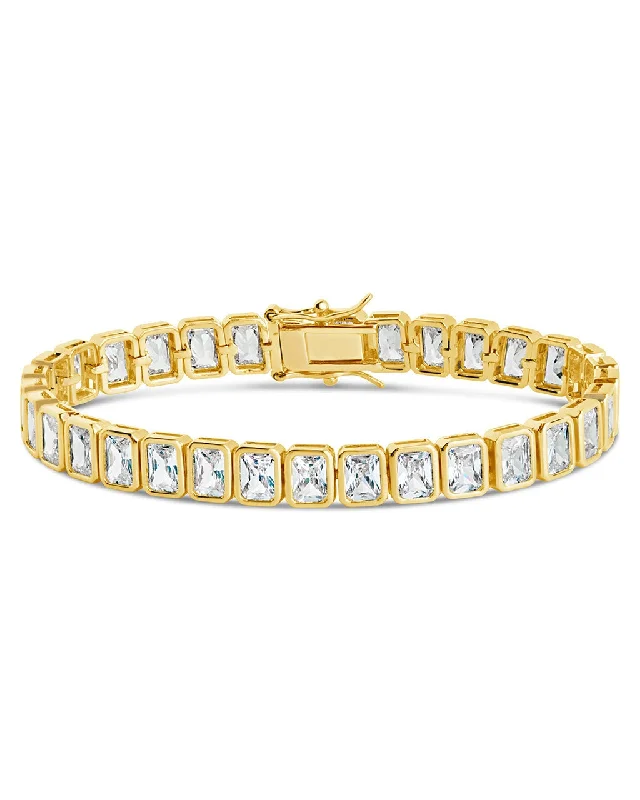 Multi-stone bangles-Roxie Bezel CZ Tennis Bracelet