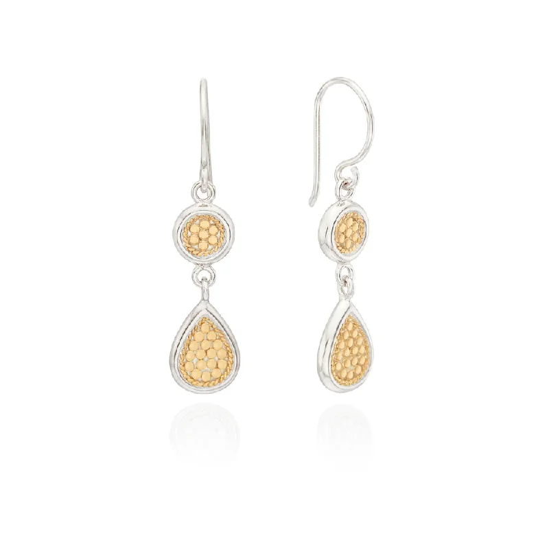 Thick tier earrings-Anna Beck Classic Double Drop Earrings