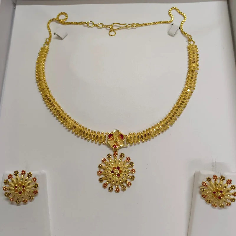 Lustrous pearl necklaces-Pari Art Jewellery Forming Necklace Set