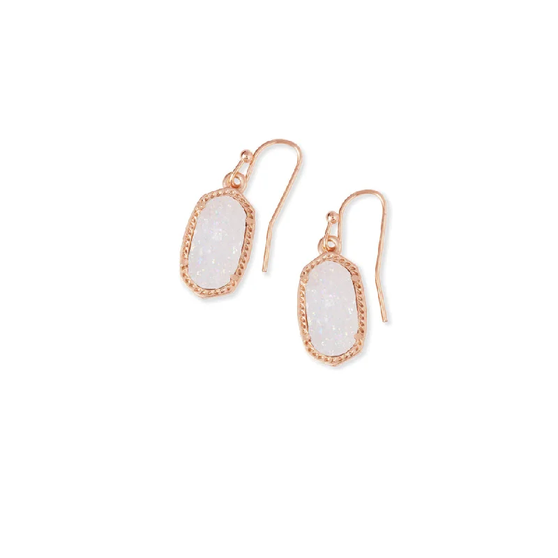 Agate drop earrings-Kendra Scott Lee Drop Earrings in Iridescent Drusy