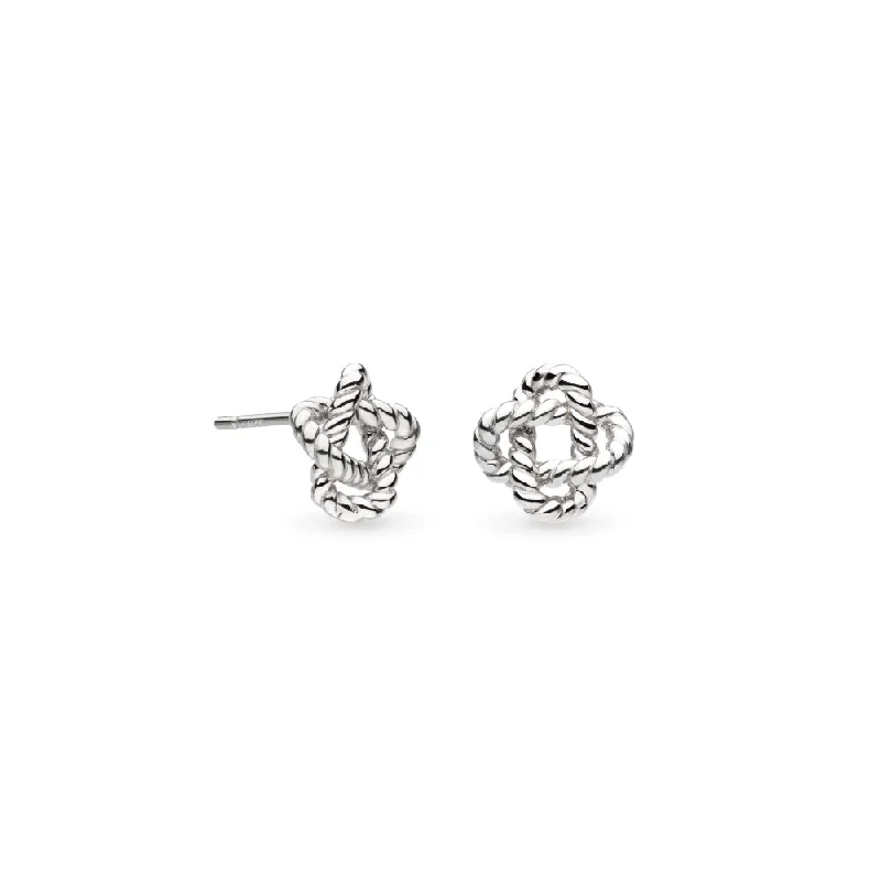 Sleek stud earrings-Kit Heath Marina Rope Knot Stud Earrings