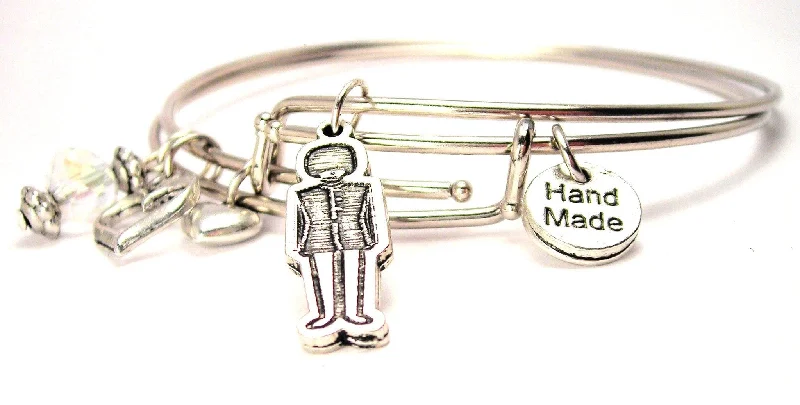 Spring clasp bangles-British Royal Guard Expandable Bangle Bracelet Set