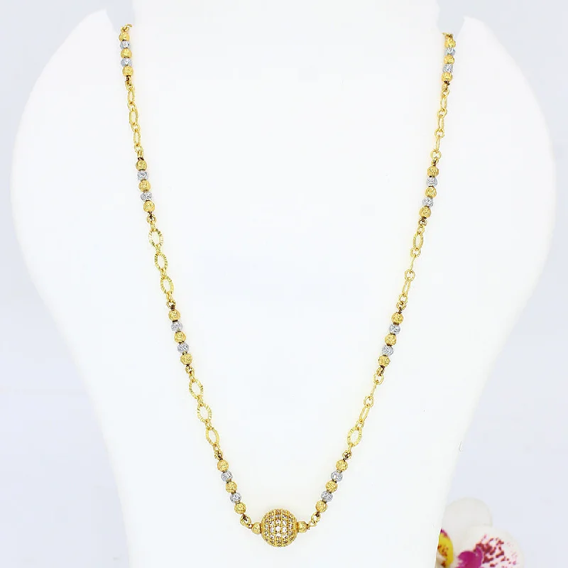 Spirit charm necklaces-Mahavir Gold Plated Necklace