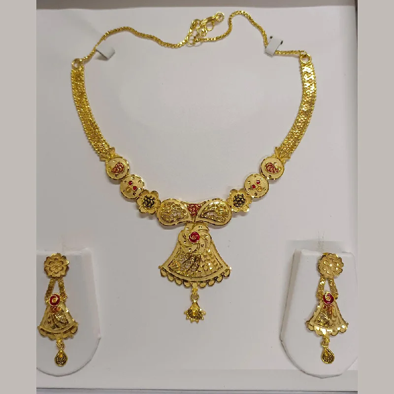 Floating gem necklaces-Pari Art Jewellery Forming Necklace Set