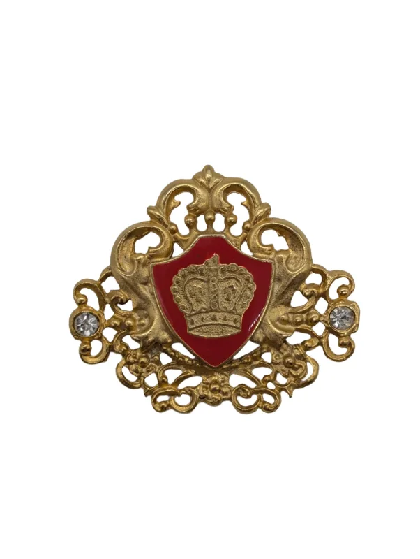 Woven charm brooch-The Lionheart Crest Brooch